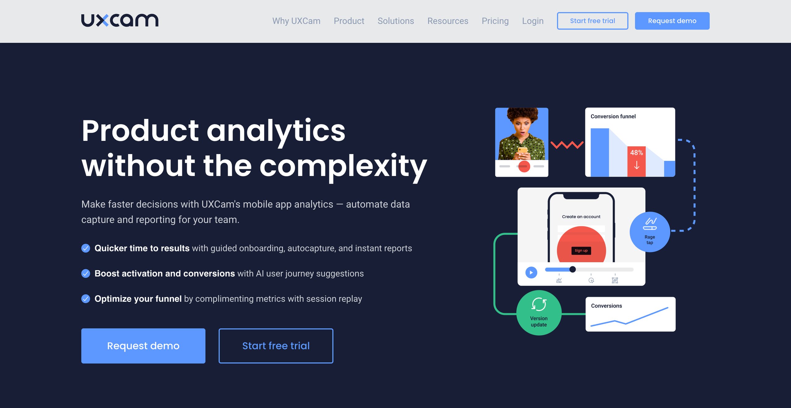 Top Mobile App Analytics Tools | #1. UXCam